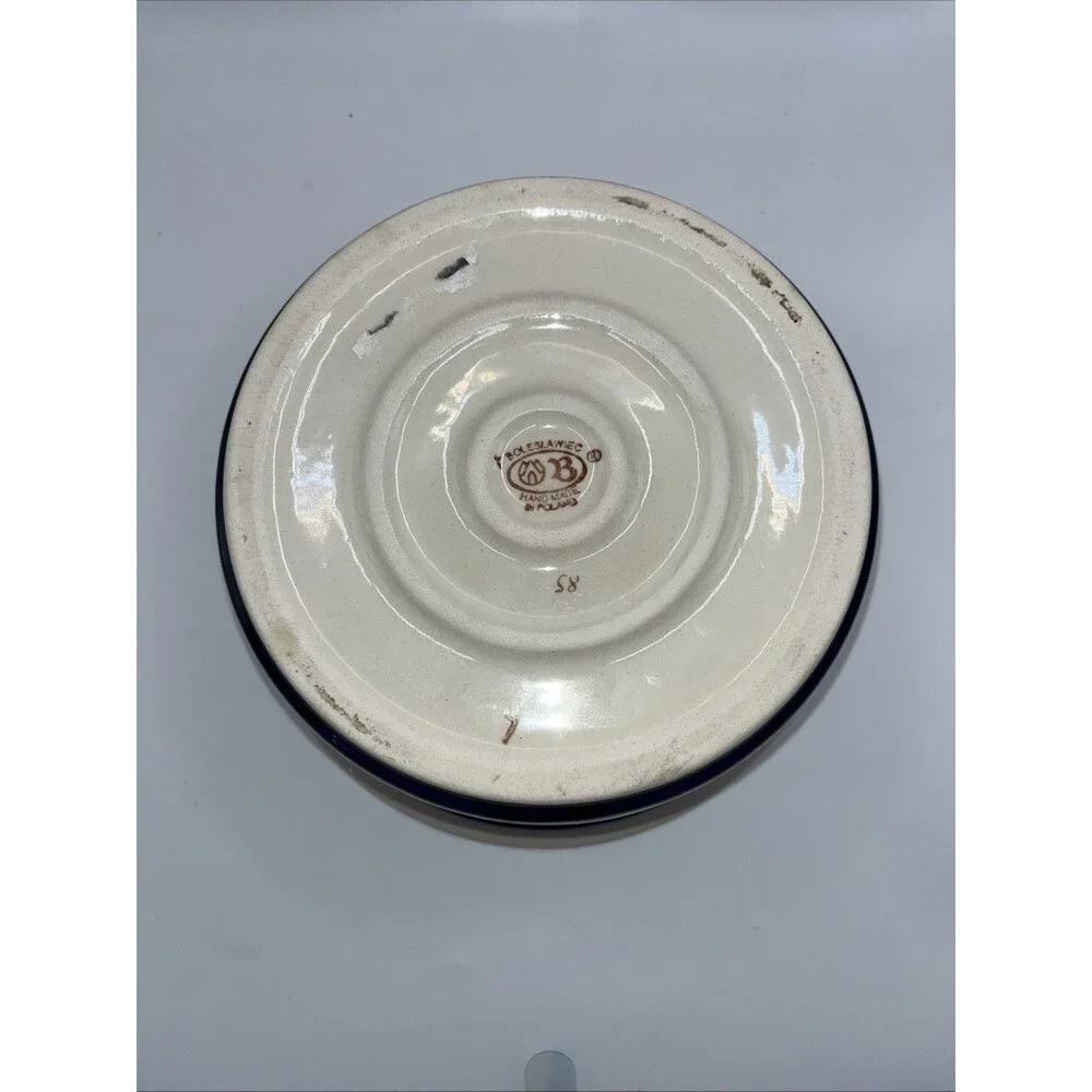 Zaklady Boleslawiec Polish Pottery Casserole Dish/Baker With Lid